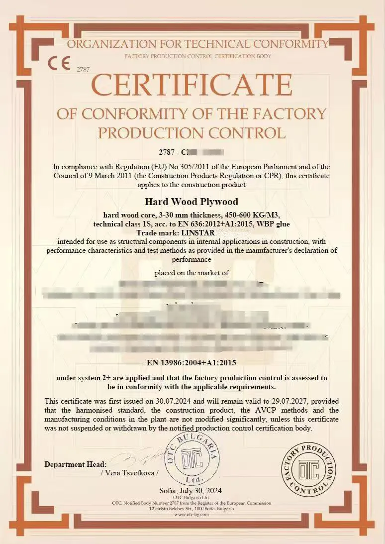 BSI AS 6669 formwork certificate document preview