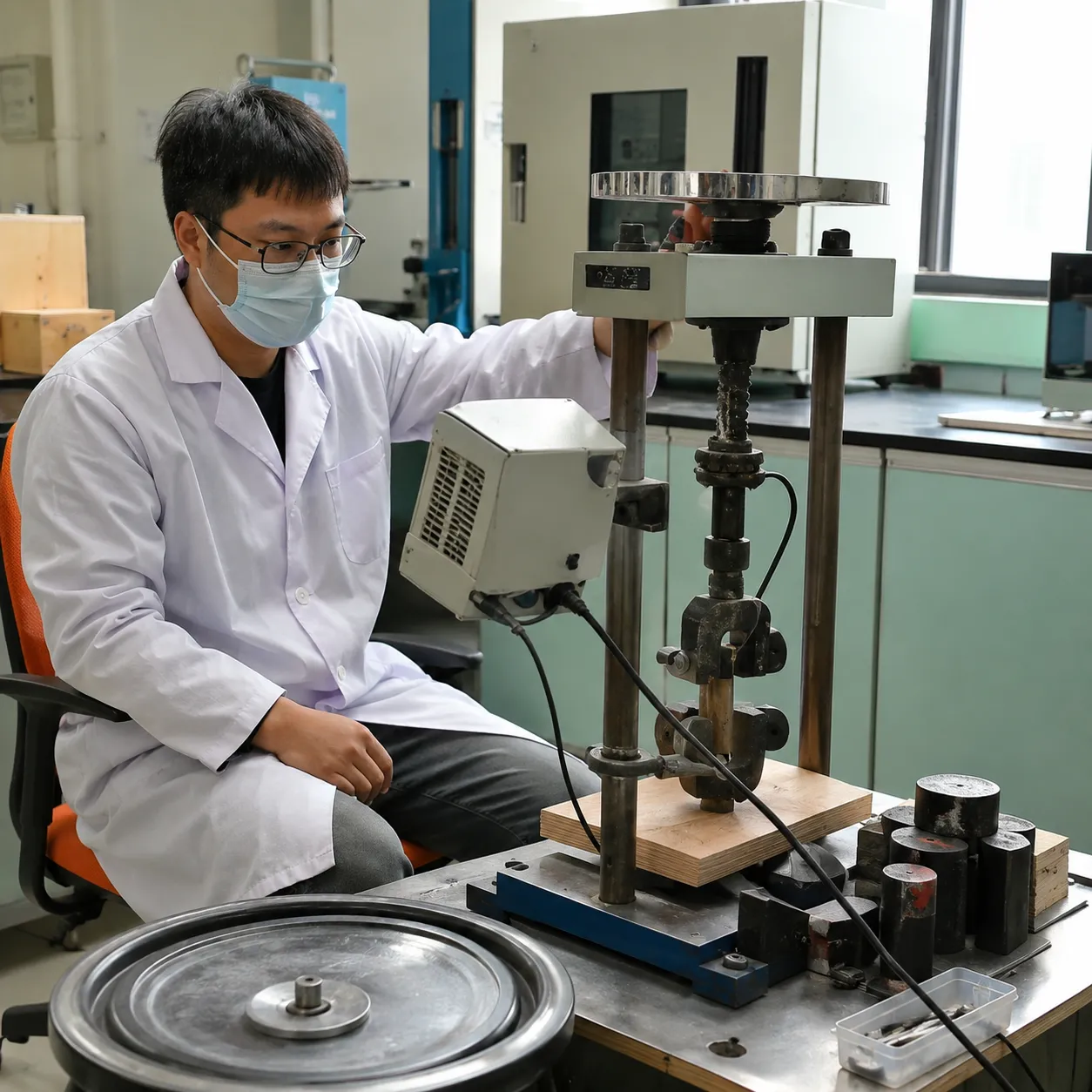 Bonding strength test for plywood samples