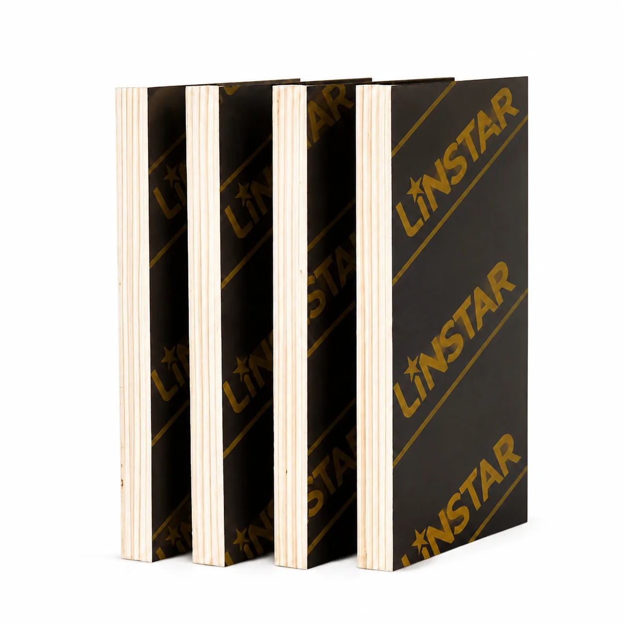 Film faced plywood stacked for export